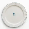 Discount Pomegranate Inc Ruffled Teal Dinner Plate | Set of 2