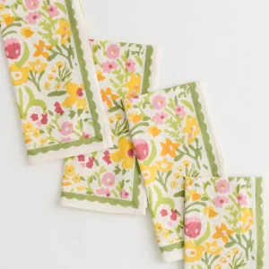 New Pomegranate Inc 70s Flower Napkin | Set of 4