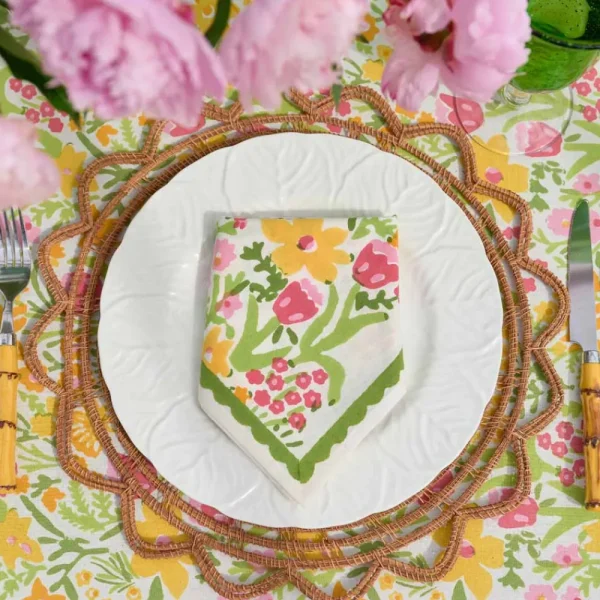 New Pomegranate Inc 70s Flower Napkin | Set of 4