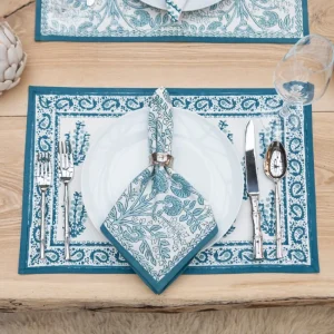 Best Pomegranate Inc Sagar Aqua Placemat | Set of 4