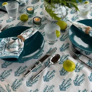 Sale Pomegranate Inc Sagar Aqua Tablecloth