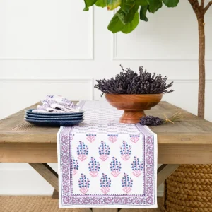 Discount Pomegranate Inc Sagar Blue & Magenta Table Runner