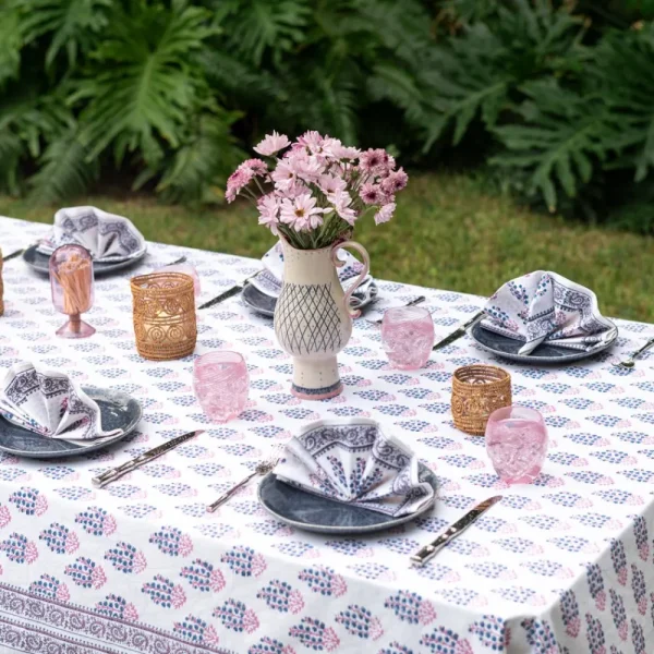 Sale Pomegranate Inc Sagar Blue & Magenta Tablecloth