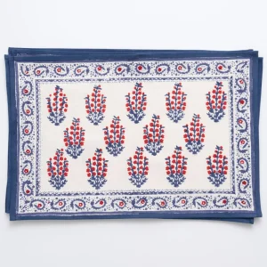 Sale Pomegranate Inc Sagar Red & Blue Placemat | Set of 4