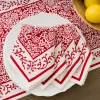 Hot Pomegranate Inc Tapestry Deep Red Napkin