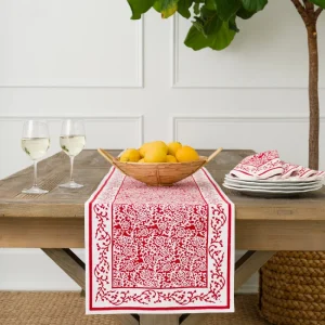 Fashion Pomegranate Inc Tapestry Deep Red Table Runner