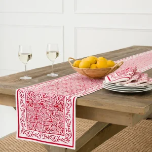 Fashion Pomegranate Inc Tapestry Deep Red Table Runner