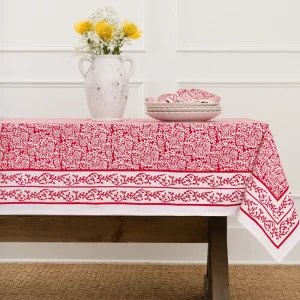 Hot Pomegranate Inc Tapestry Deep Red Tablecloth