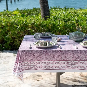 Discount Pomegranate Inc Tapestry Eggplant Tablecloth