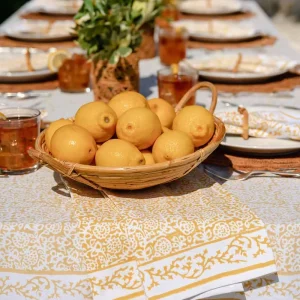 Clearance Pomegranate Inc Tapestry Marigold Tablecloth