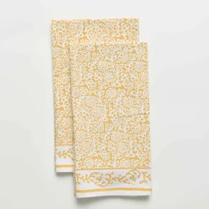 Outlet Pomegranate Inc Tapestry Marigold Tea Towels