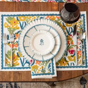 Discount Pomegranate Inc Teal Garden Placemat | Set of 4