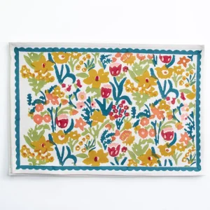 Discount Pomegranate Inc Teal Garden Placemat | Set of 4