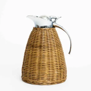 Online Pomegranate Inc Woven Rattan Thermos