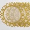 Discount Pomegranate Inc Yellow Round Woven Placemats | Set 4